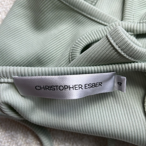 Christopher Esber Looped Cut-Out Midi Dress. US 4. Never Worn. Perfect Condition - Picture 6 of 7